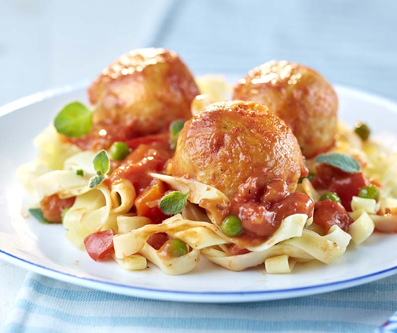 Recette Pour Boulettes De Poisson à La Sauce Tomate Et Tagliatelles Colruyt En Cuisine 5081